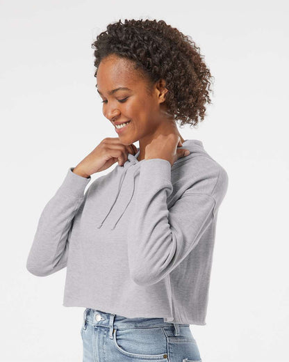 WomenÂ’s Lightweight Crop Hooded Sweatshirt