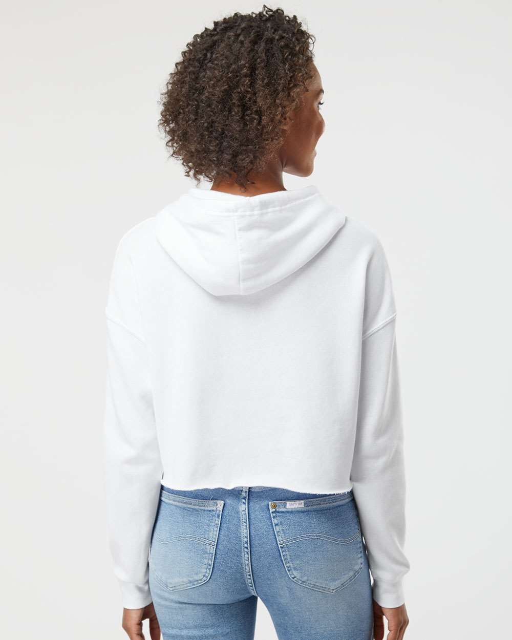 WomenÂ’s Lightweight Crop Hooded Sweatshirt