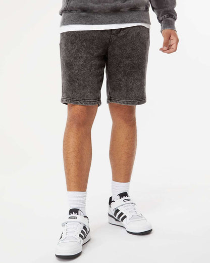 Unisex Mineral Wash Fleece Shorts