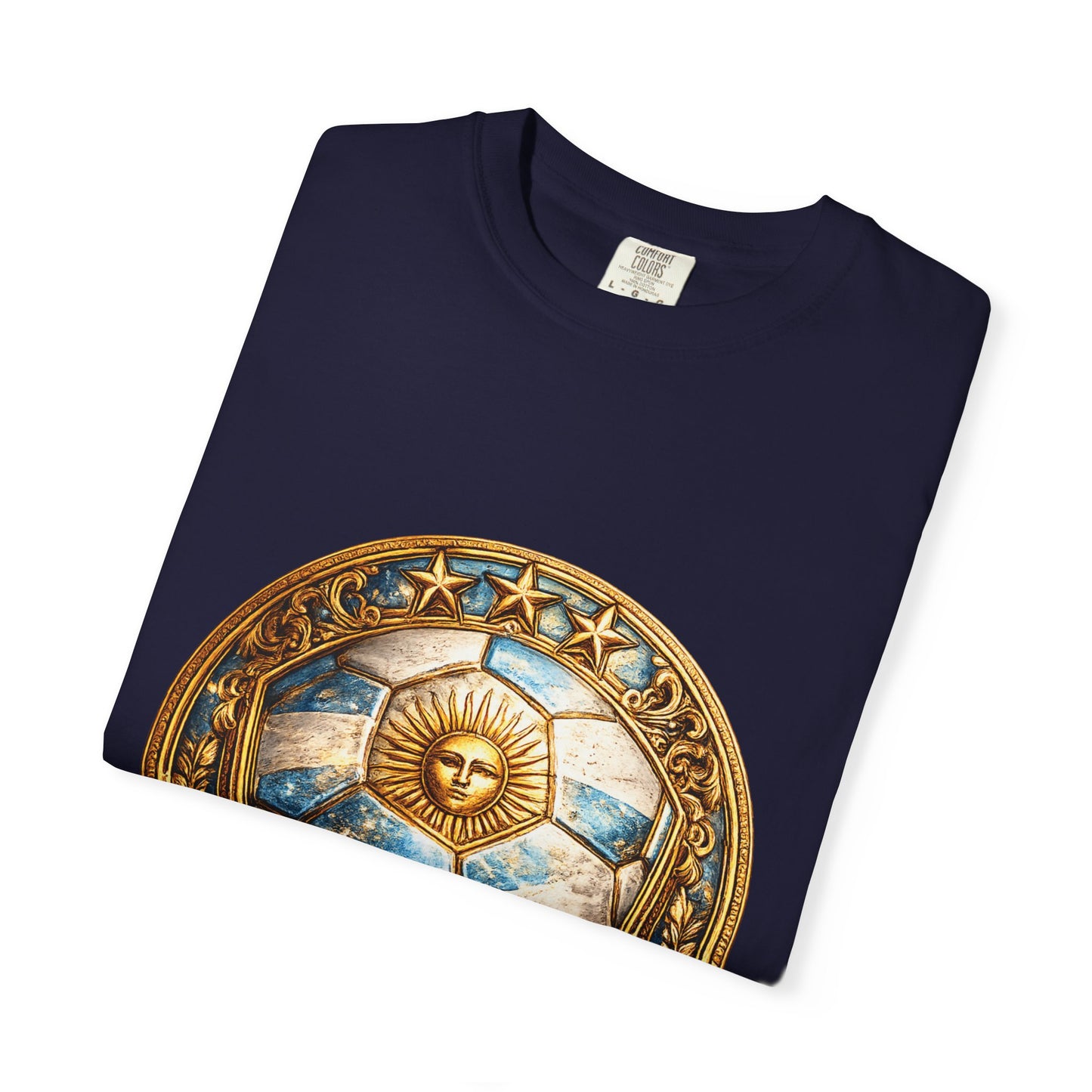 Argentina Football World Cup 2026 Sovereign Shield Medallion | Premium Summer Tee