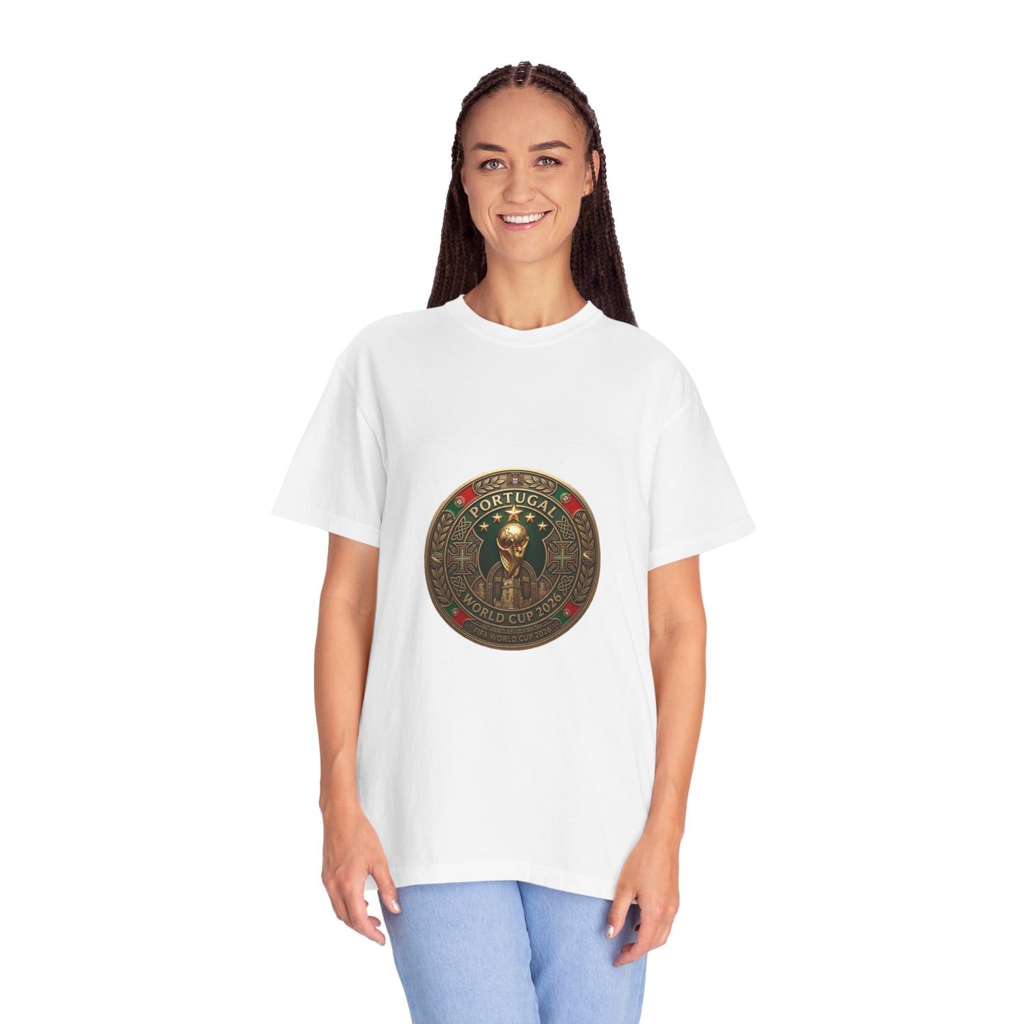 Portugal Football World Cup 2026 'Medalha de Honra' Round Medallion | Premium Graphic Tee