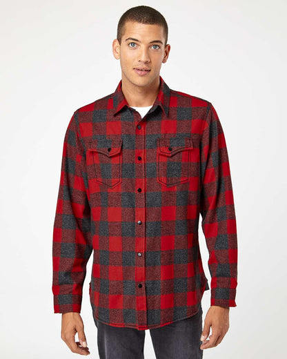 Men's Snap Front Plaid Flannel Shirt