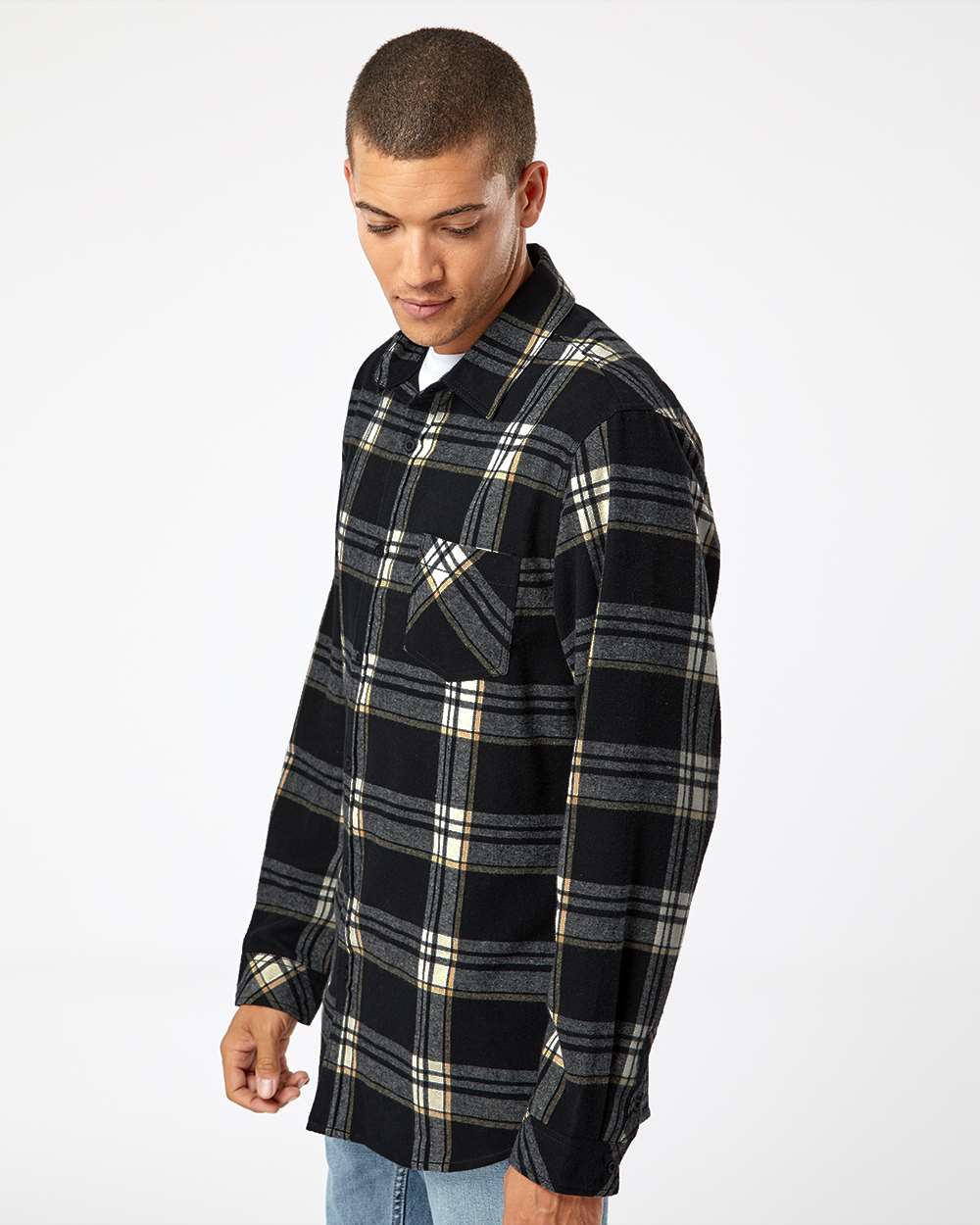 Men's Open Pocket Flannel Shirt