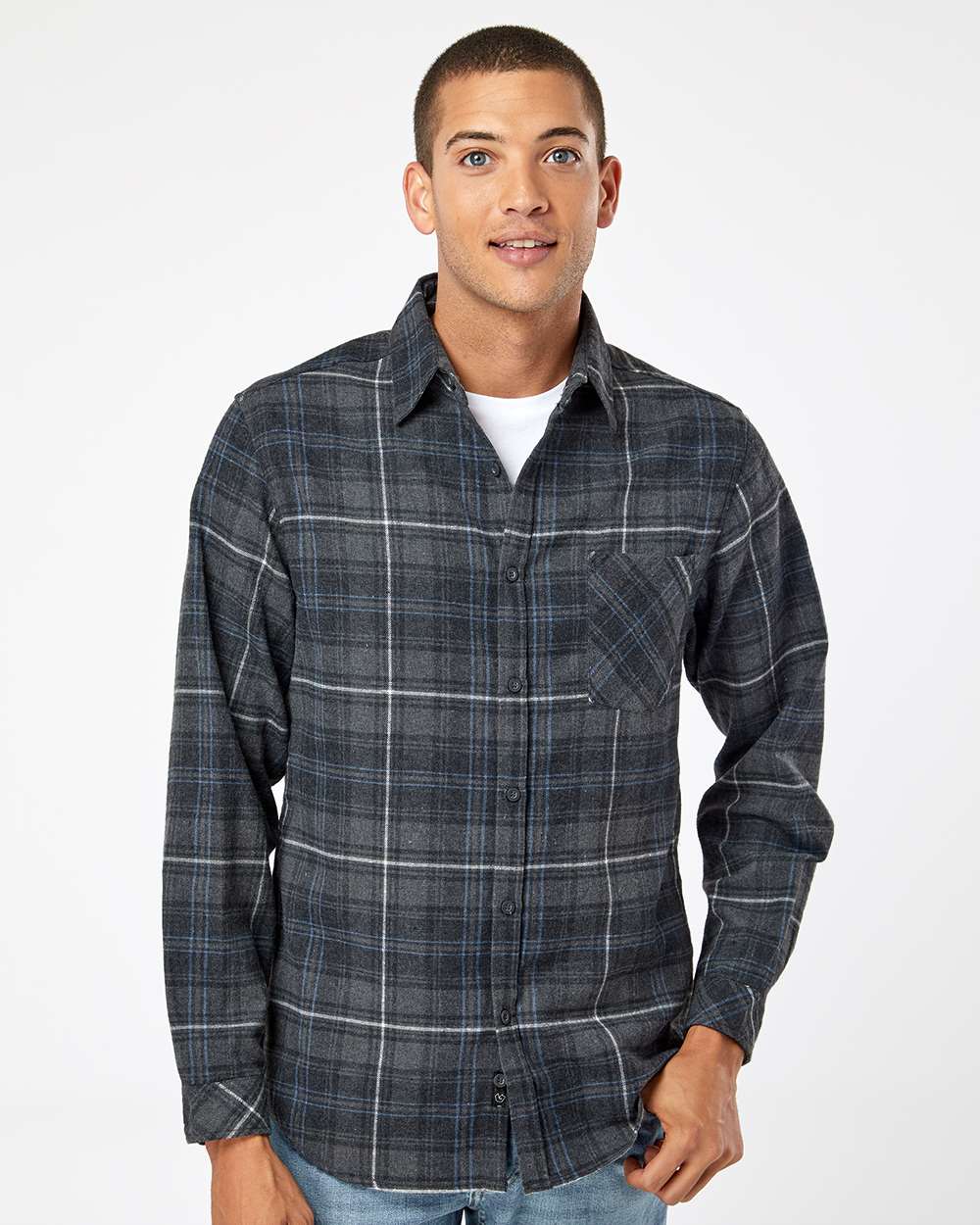 Men's Open Pocket Flannel Shirt