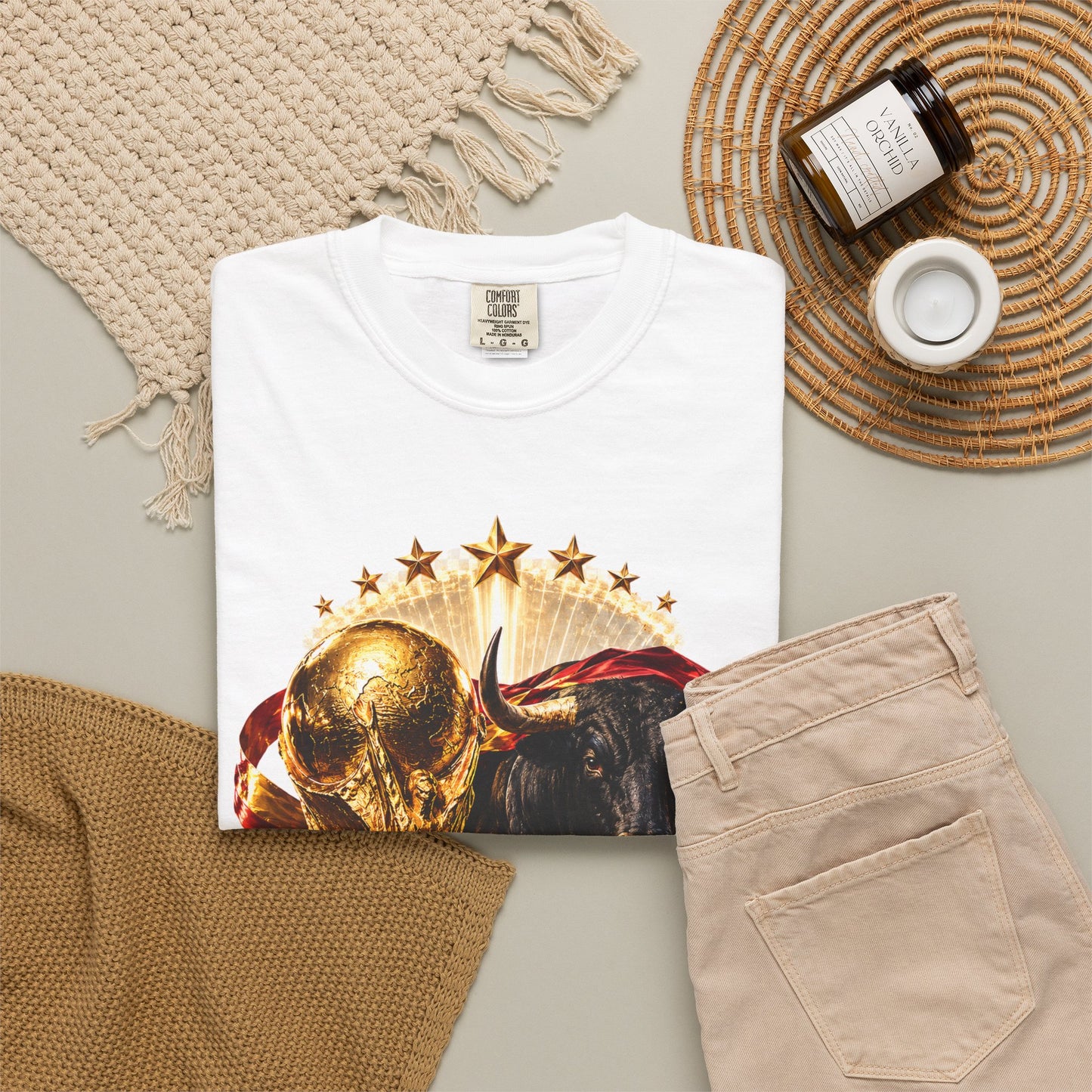 Spain Football World Cup 2026 'Furia del Toro' Champion Trophy | Premium Graphic Tee