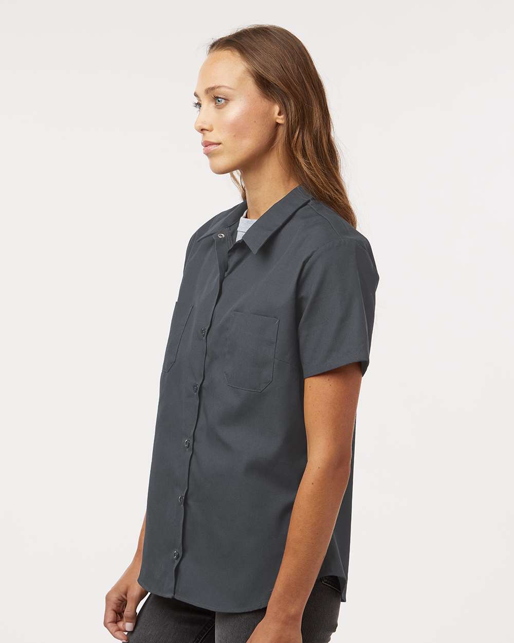 Women's Industrial Short Sleeve Work Shirt
