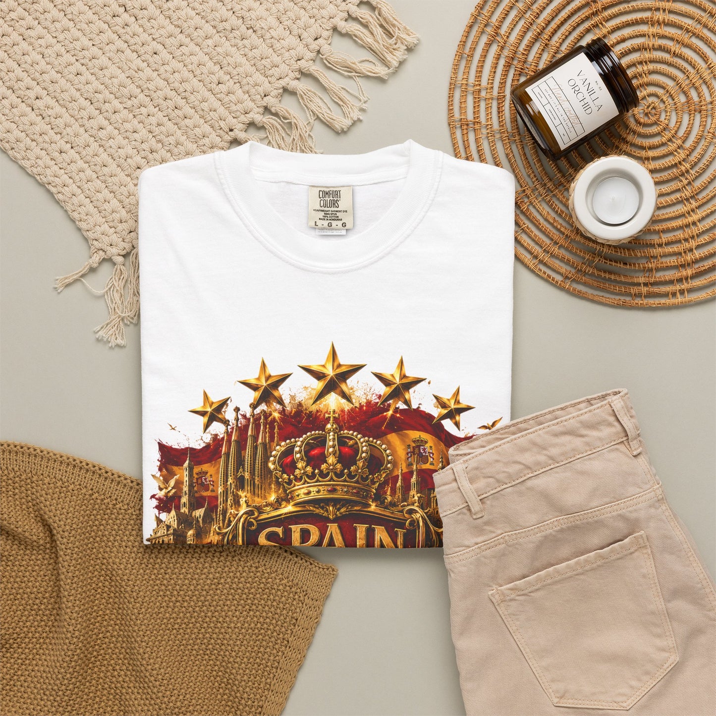 Spain Football 'Heritage Imperial' Epic Championship Shield | Premium Graphic Tee