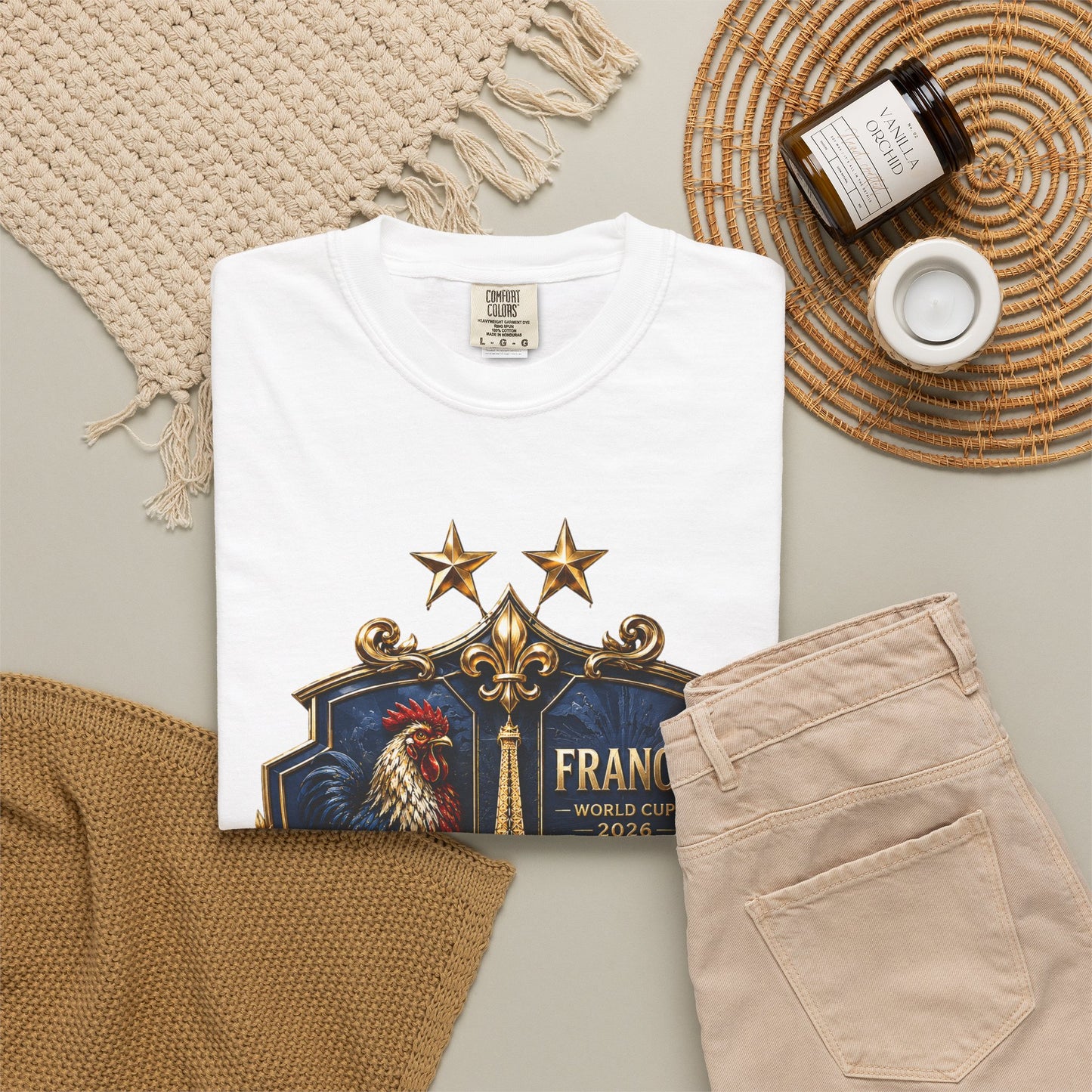 France Football World Cup 2026 'Liberté, Égalité, Fraternité' Crest | Premium Graphic Tee