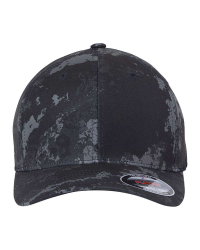 Flexfit Unisex Veil Camo Baseball Cap, Poseidon, Large-X-Large