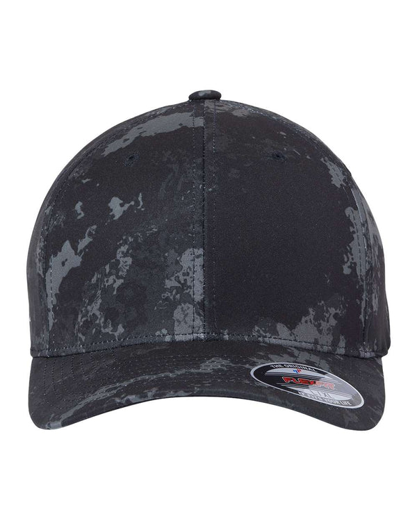 Flexfit Unisex Veil Camo Baseball Cap, Poseidon, Large-X-Large