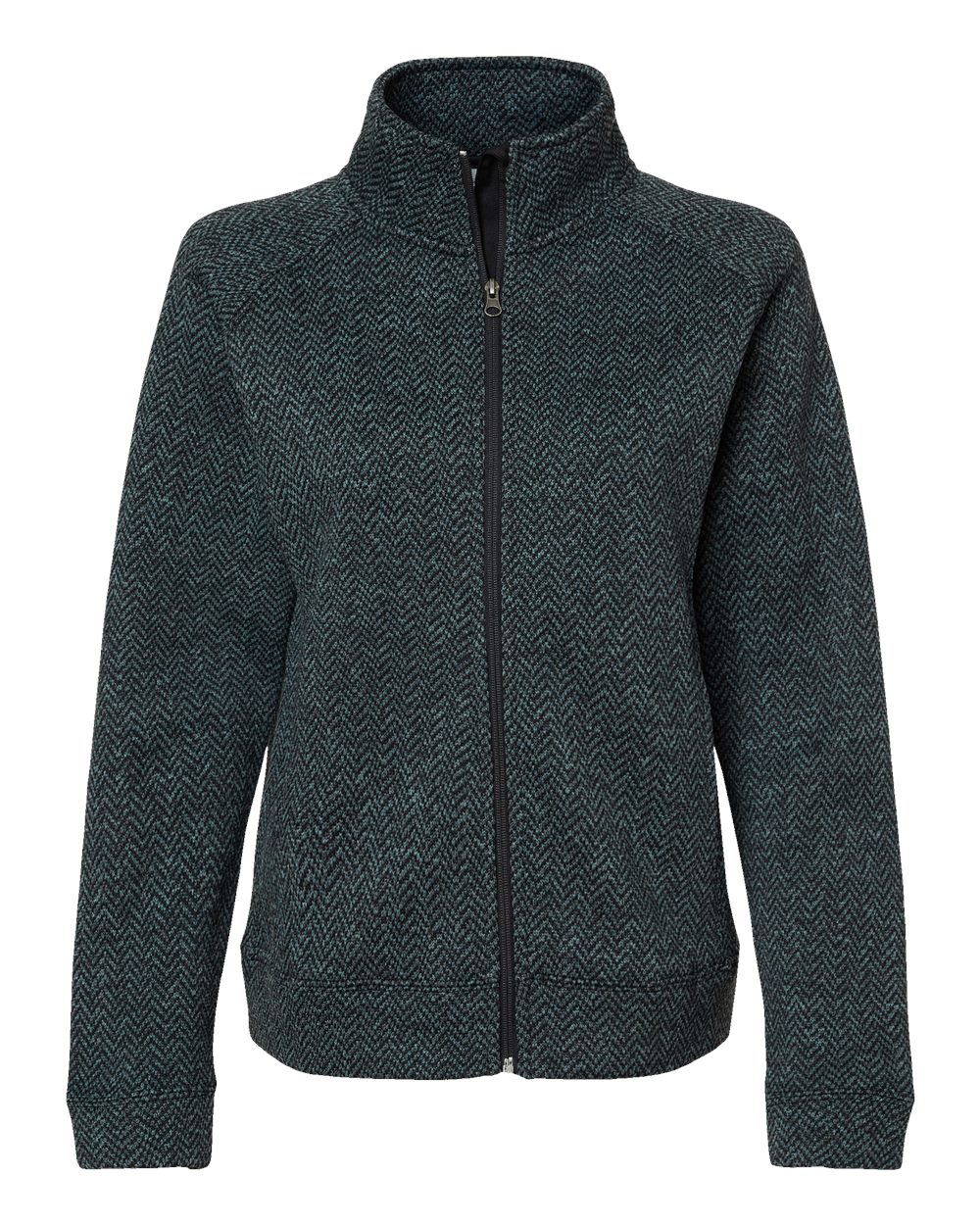 J. America 8716 Women Traverse Full-Zip Sweater