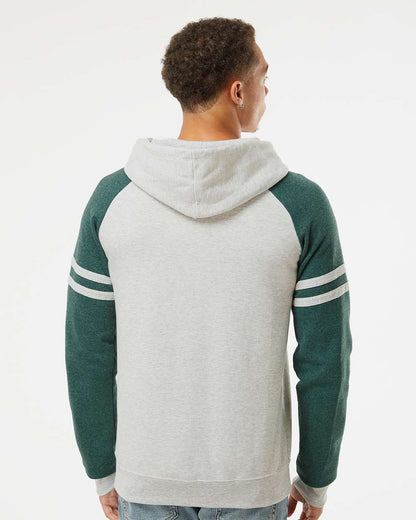 Unisex NublendÂ® Varsity Colorblocked Raglan Hooded Sweatshirt