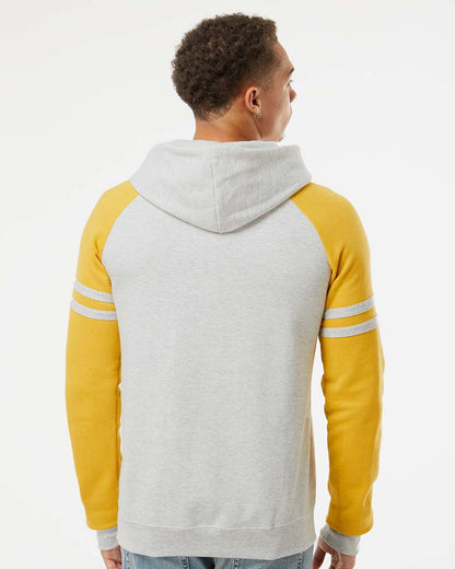 Unisex NublendÂ® Varsity Colorblocked Raglan Hooded Sweatshirt