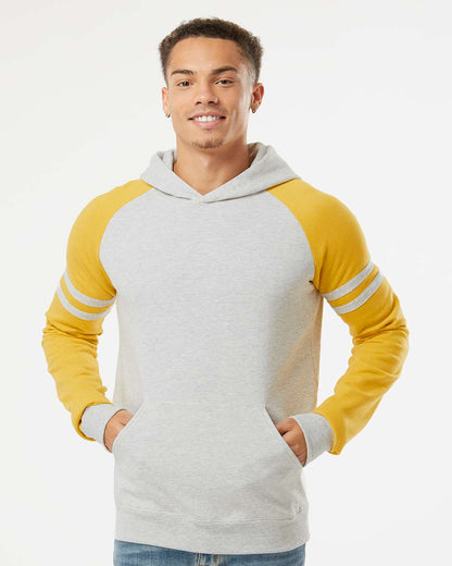 Unisex NublendÂ® Varsity Colorblocked Raglan Hooded Sweatshirt