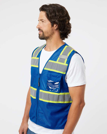 Unisex EV SeriesÂ® Enhanced Visibility 3 Pocket Mesh Vest