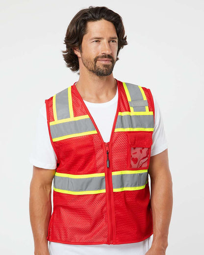 Unisex EV SeriesÂ® Enhanced Visibility 3 Pocket Mesh Vest