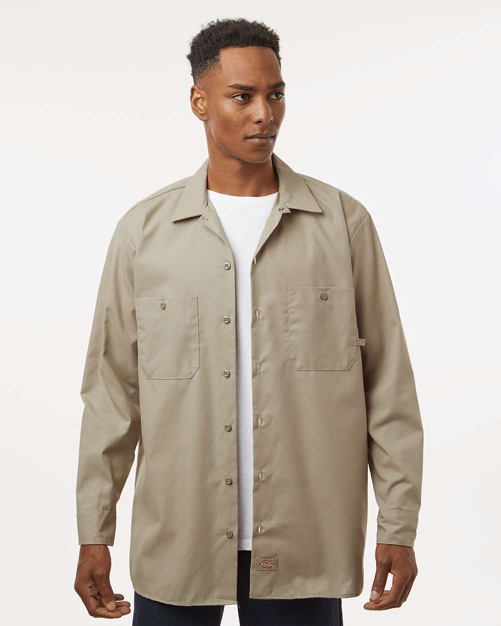 Men's Tall Industrial Long Sleeve Work Shirt