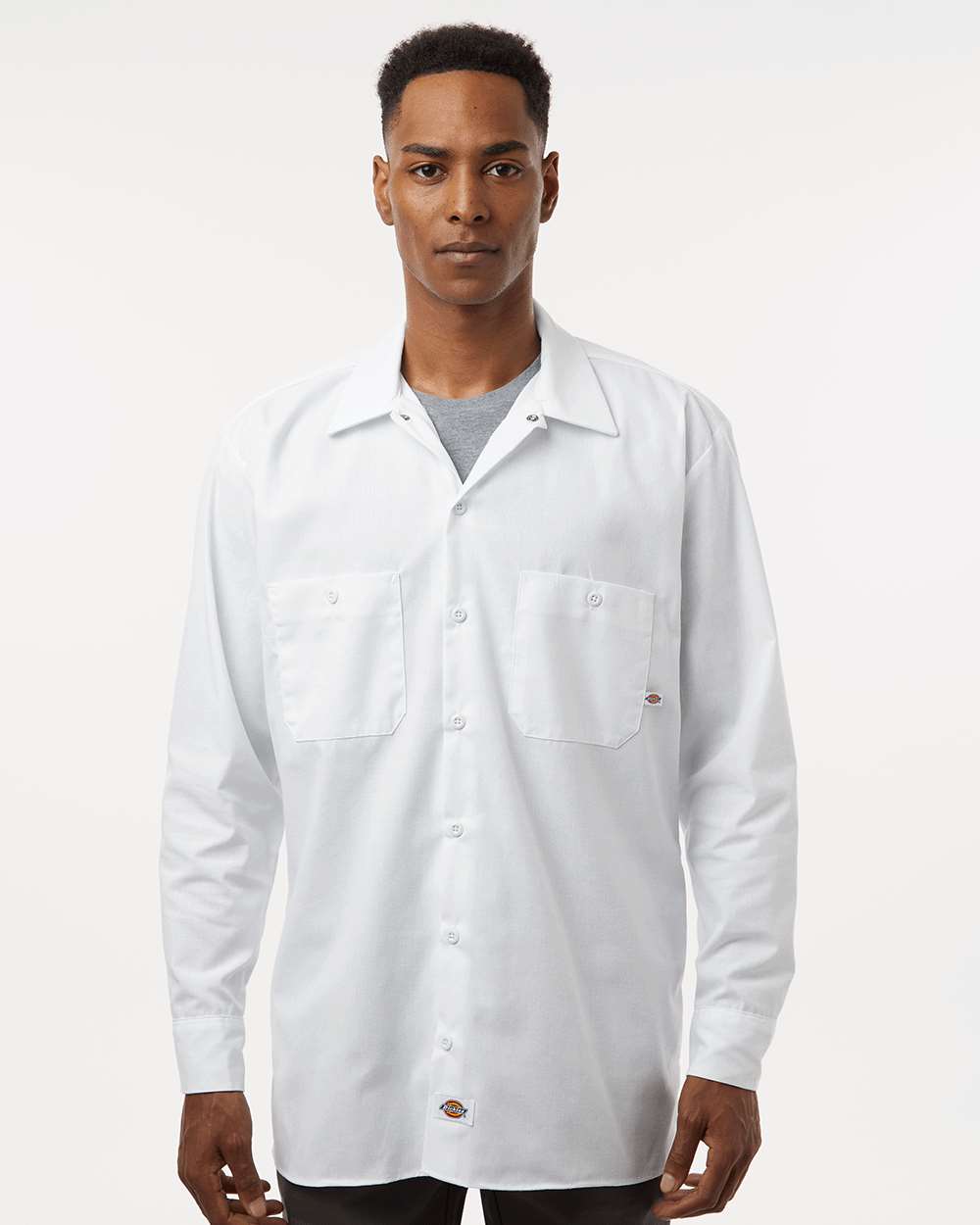 Men's Tall Industrial Long Sleeve Work Shirt