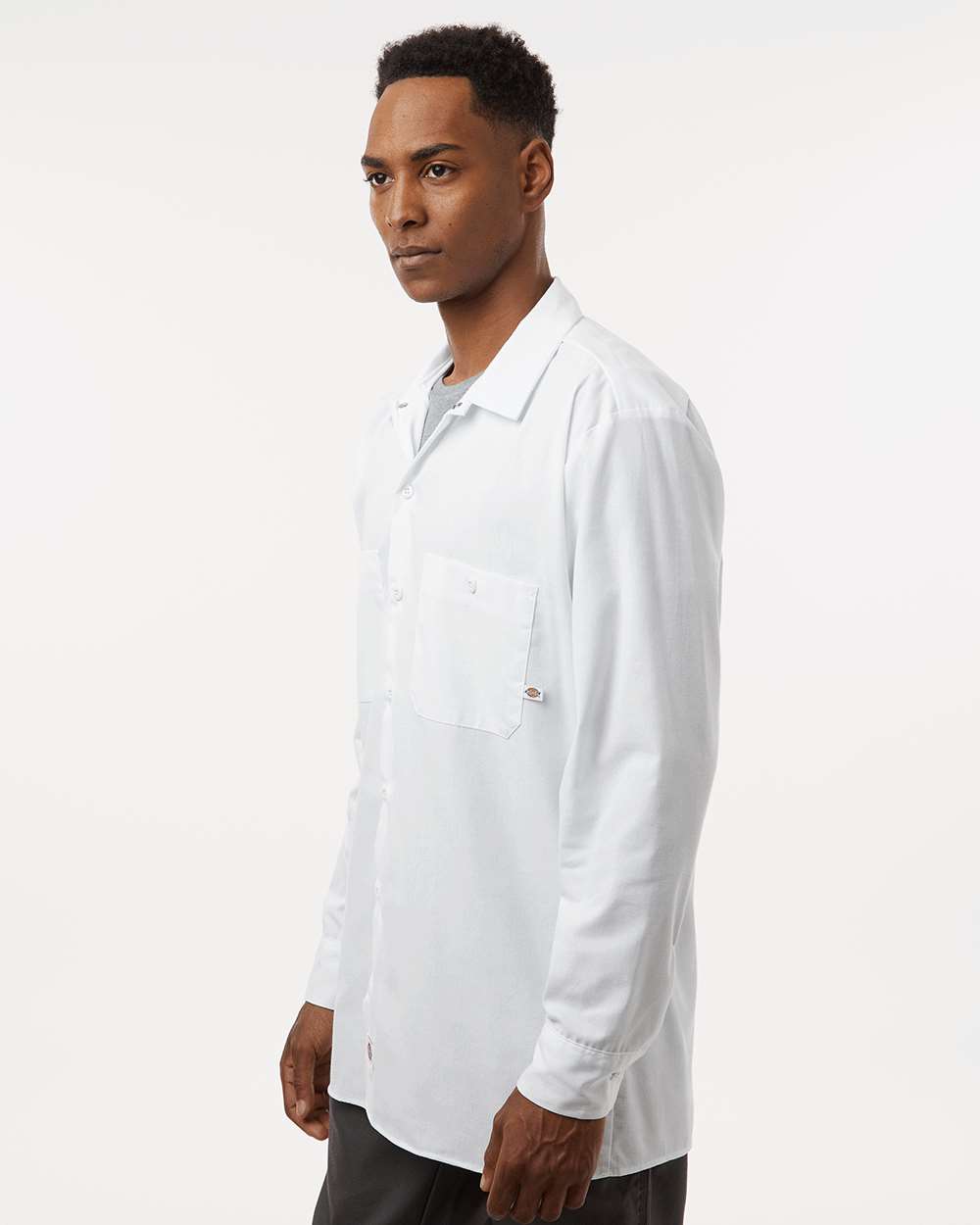 Men's Tall Industrial Long Sleeve Work Shirt