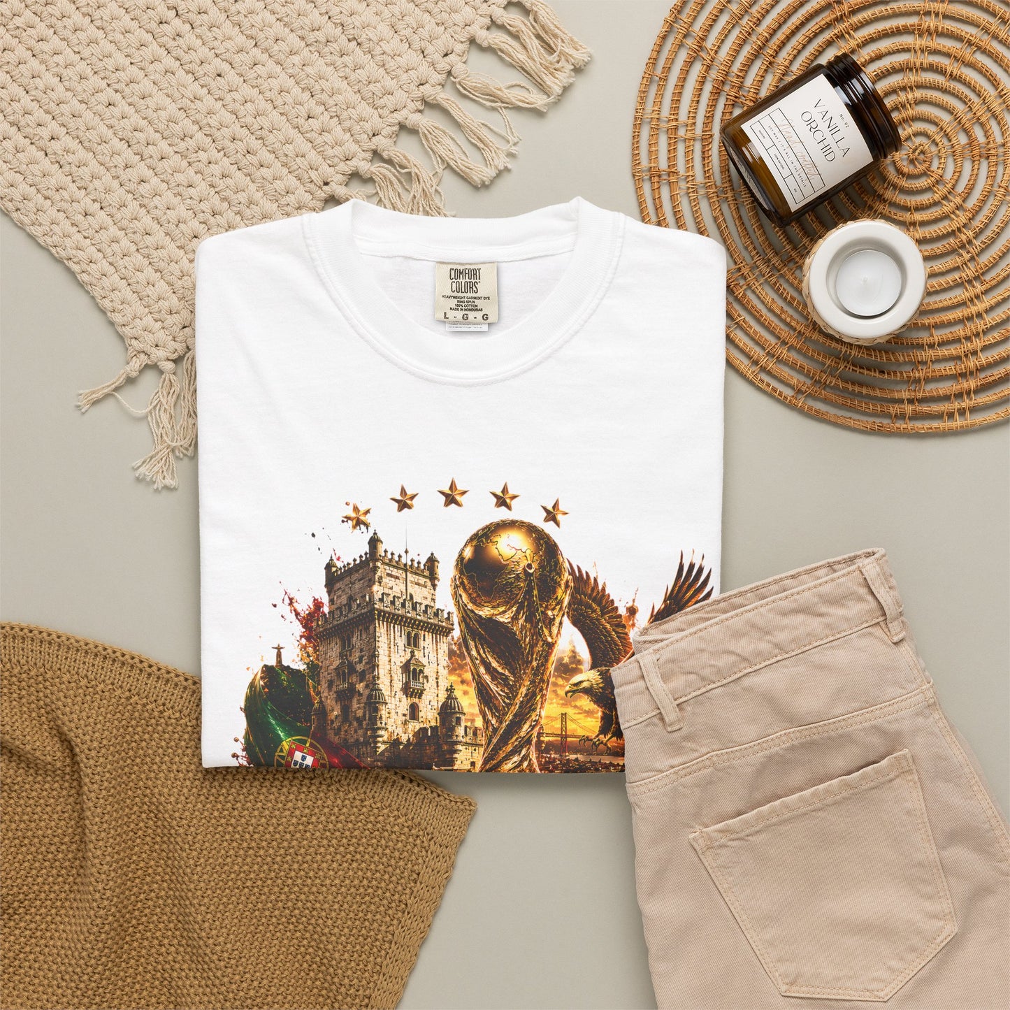 Portugal Football World Cup 2026 'Império de Glória' Epic Collage | Premium Graphic Tee