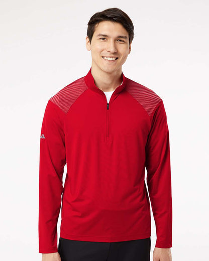 Men's Ultimate365 Lightweight Shoulder Stripe Quarter-Zip Pullover