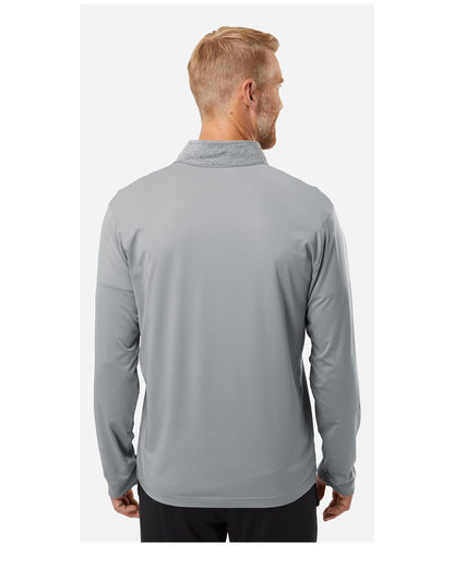 Men's Ultimate365 Heather Block Print Quarter-Zip Pullover