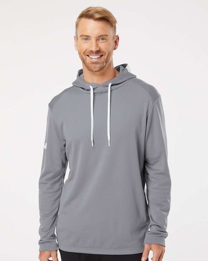 Men's Textured Mixed Media Midweight Hooded Sweatshirt