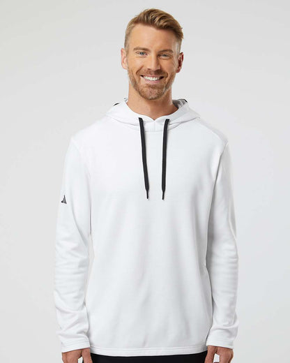 Men's Textured Mixed Media Midweight Hooded Sweatshirt