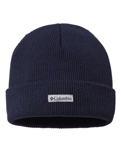 Columbia Unisex Whirlibird Cuffed Beanie, Dark Nocturnal/Nocturnal Marled/Logo, One Size