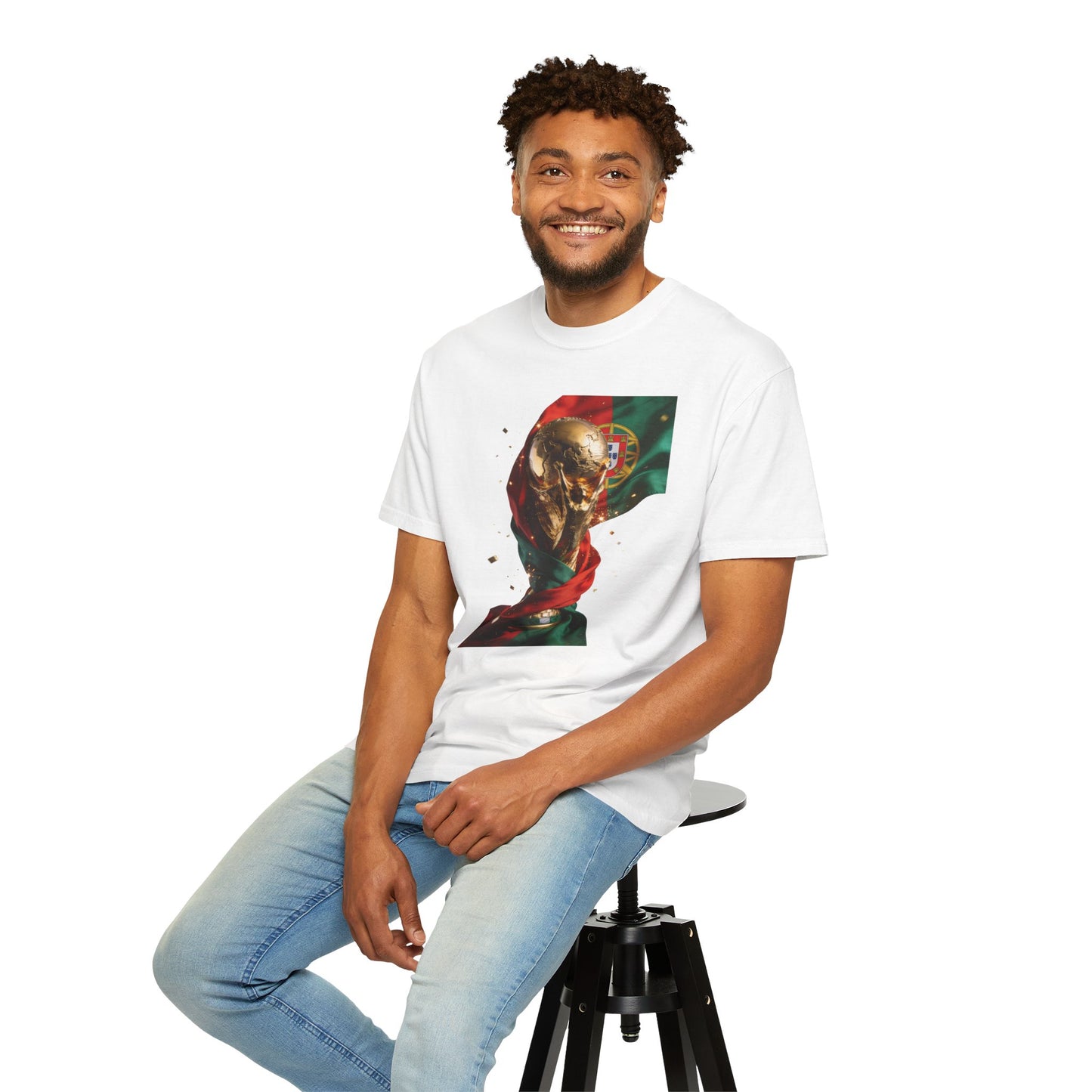 Portugal Football 'Taça de Glória' Wrapped Trophy Emblem | Premium Graphic Tee