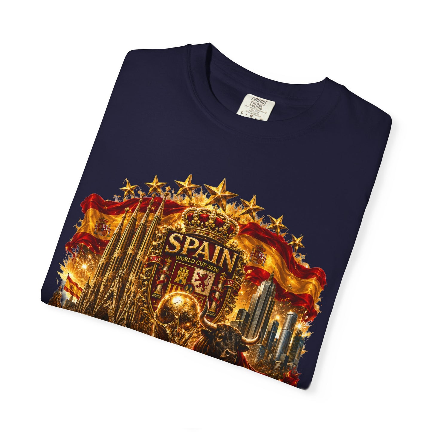 Spain Football World Cup 2026 'Reino de Campeões' Ultimate Collage | Premium Graphic Tee