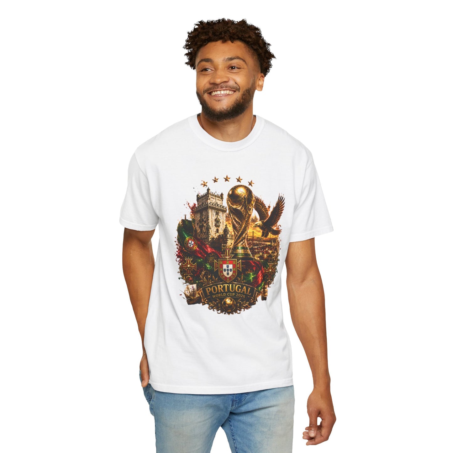 Portugal Football World Cup 2026 'Império de Glória' Epic Collage | Premium Graphic Tee