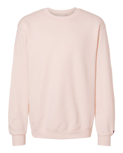 Champion Mens Powerblend Crewneck Sweatshirt, L, Body Blush