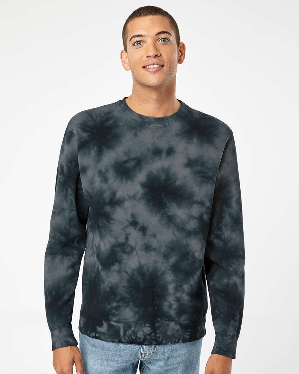 Unisex Midweight Tie-Dyed Crewneck Sweatshirt