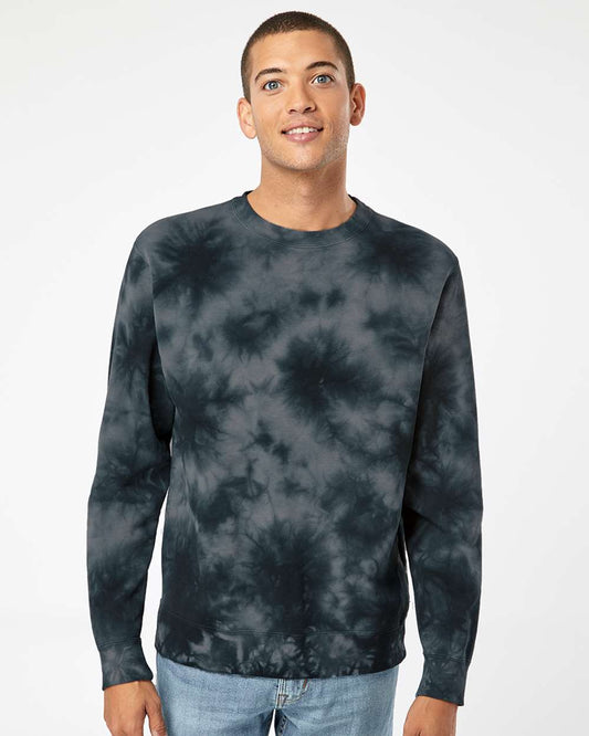 Unisex Midweight Tie-Dyed Crewneck Sweatshirt