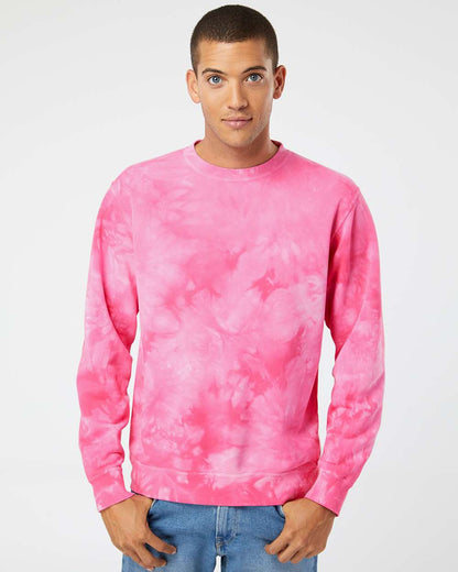 Unisex Midweight Tie-Dyed Crewneck Sweatshirt