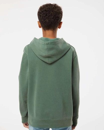 Independent Trading Co. PRM1500Y Youth Midweight Pigment-Dyed Hooded Sweatshirt