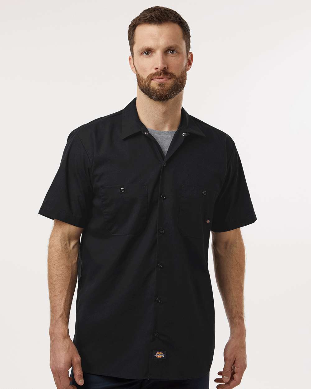 Men's Tall Industrial Short Sleeve Work Shirt