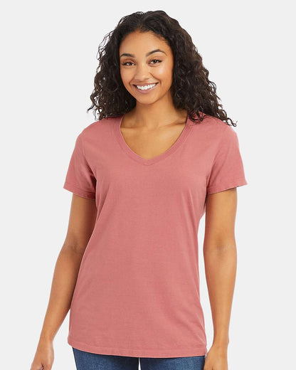 Women's Garment-Dyed V-Neck T-Shirt