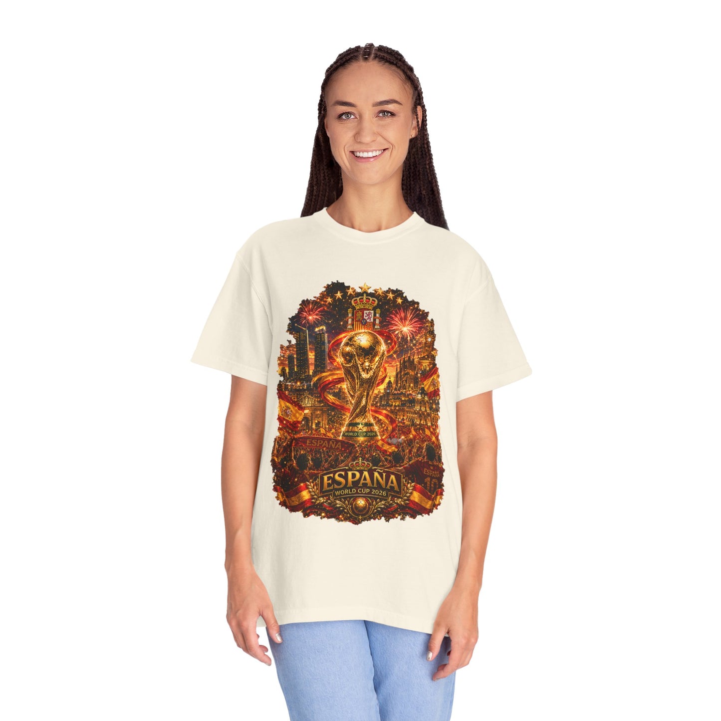 Spain Football World Cup 2026 'Fiesta de Oro' Ultimate Fan Celebration | Premium Graphic Tee