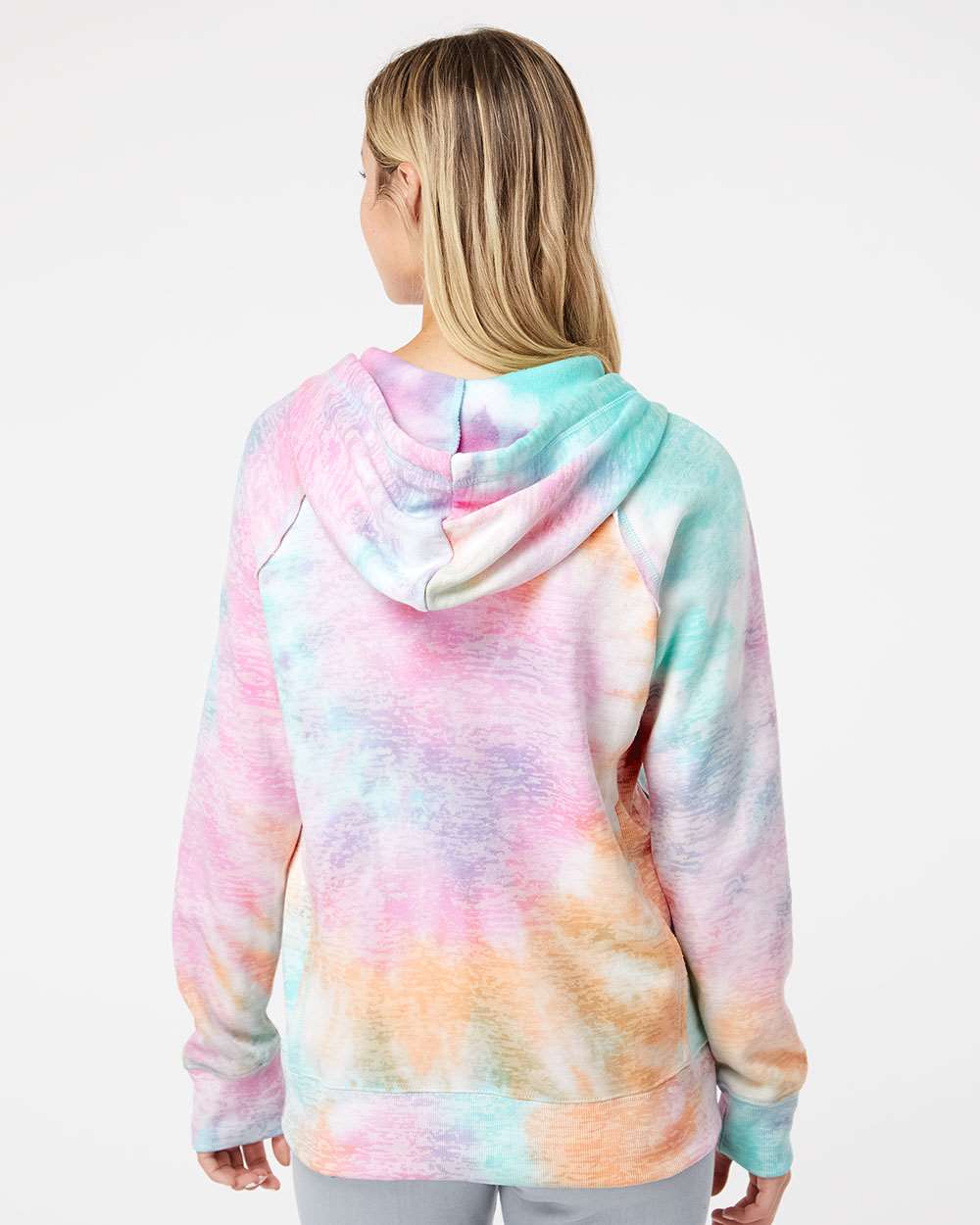 WomenÂ’s Courtney Burnout V-Notch Hooded Sweatshirt