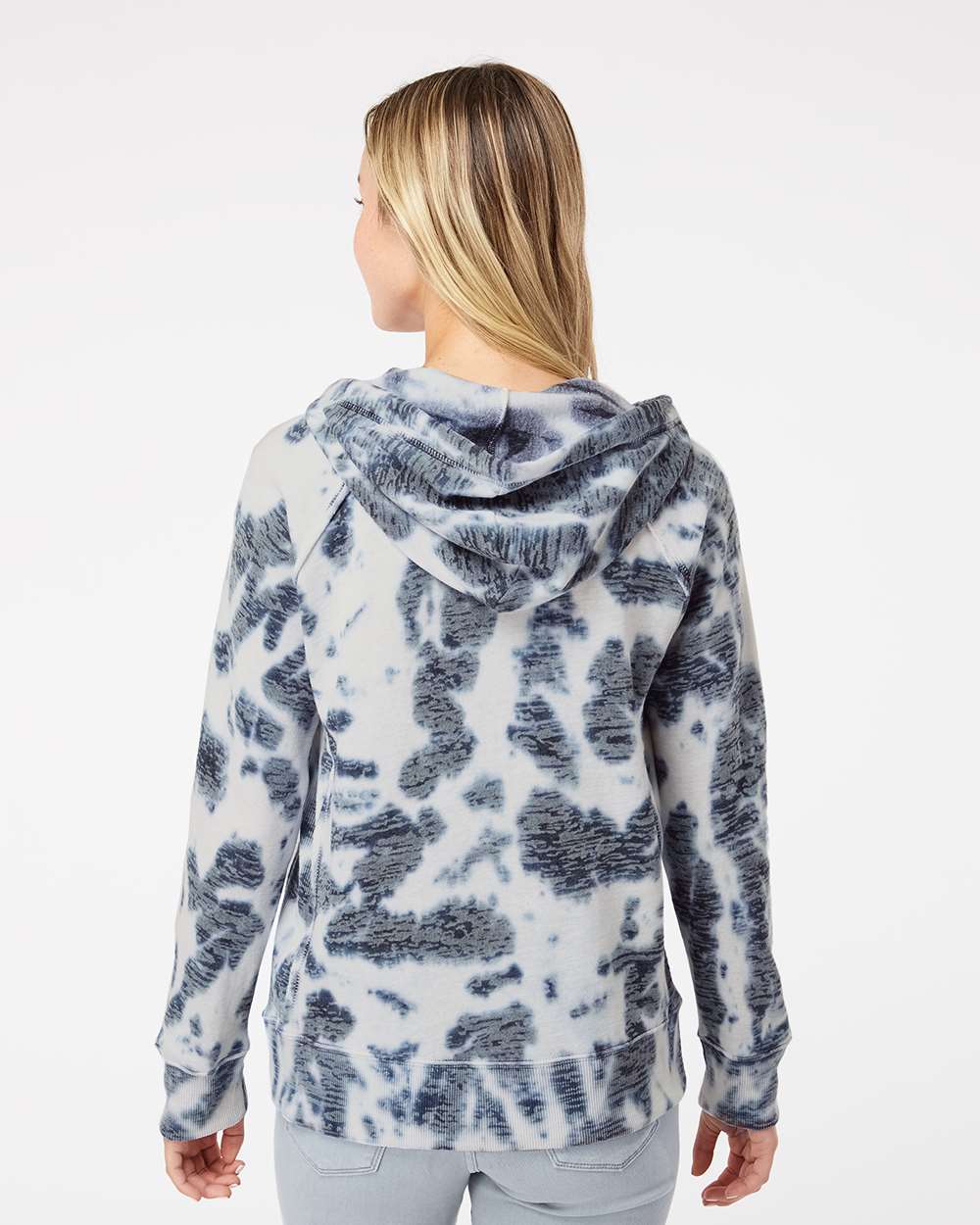 WomenÂ’s Courtney Burnout V-Notch Hooded Sweatshirt