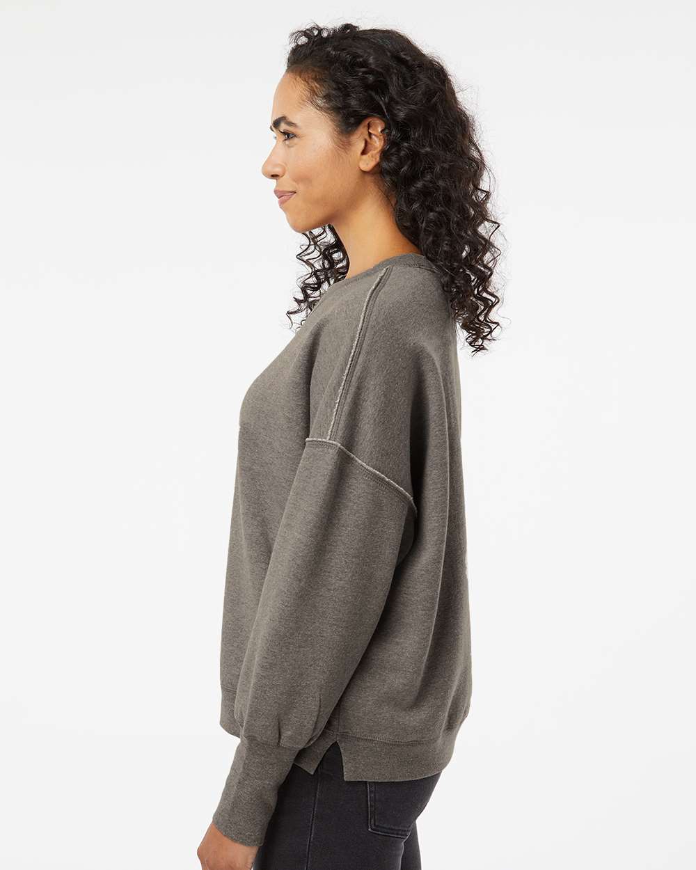 Women's Sueded Fleece Crewneck Sweatshirt