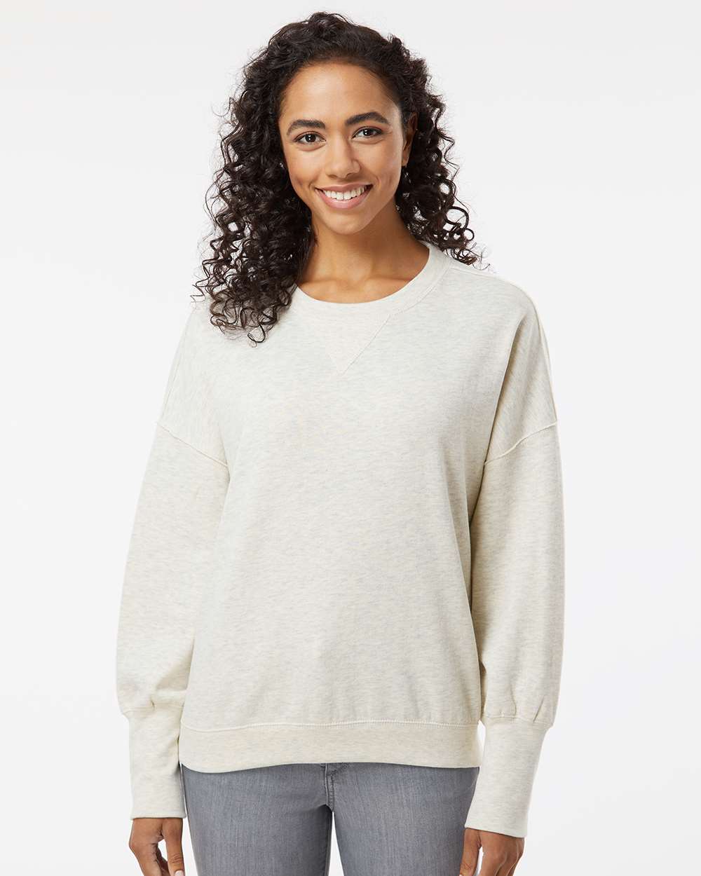 Women's Sueded Fleece Crewneck Sweatshirt