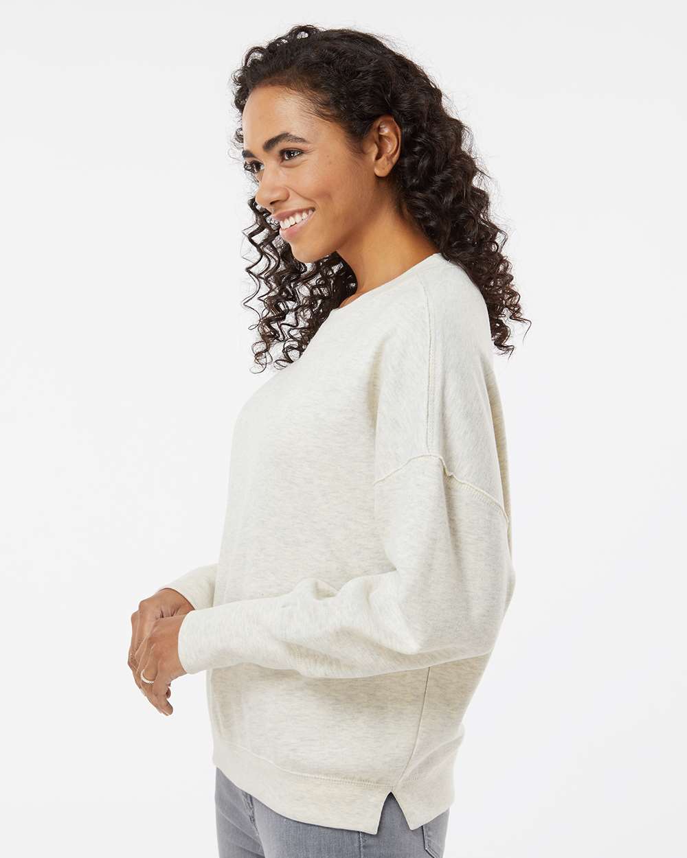 Women's Sueded Fleece Crewneck Sweatshirt