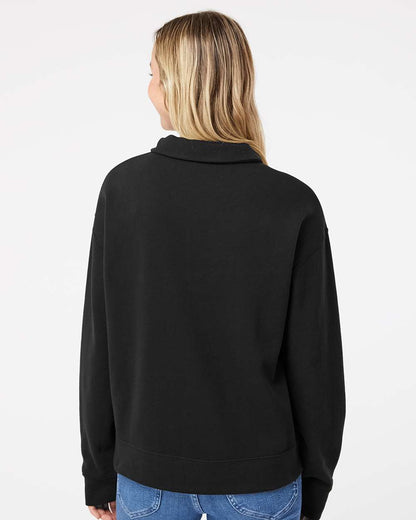Women's Sueded Fleece Quarter-Zip Sweatshirt