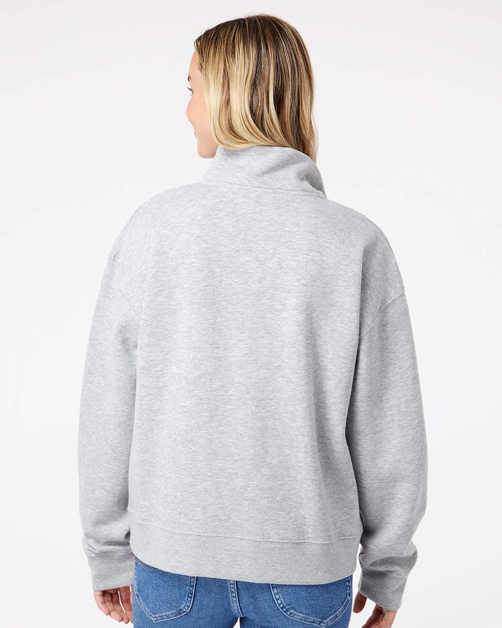 Women's Sueded Fleece Quarter-Zip Sweatshirt