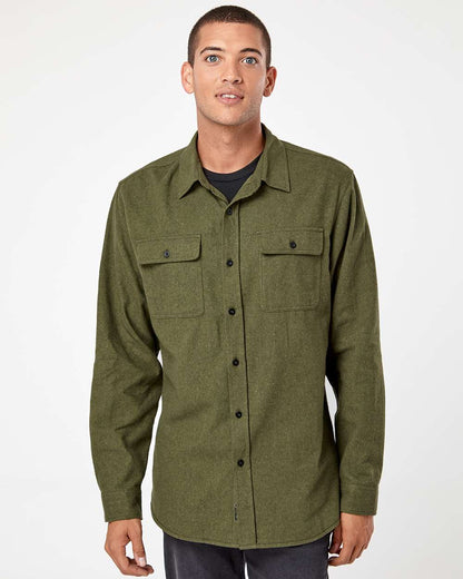 Men's Solid Flannel Shirt