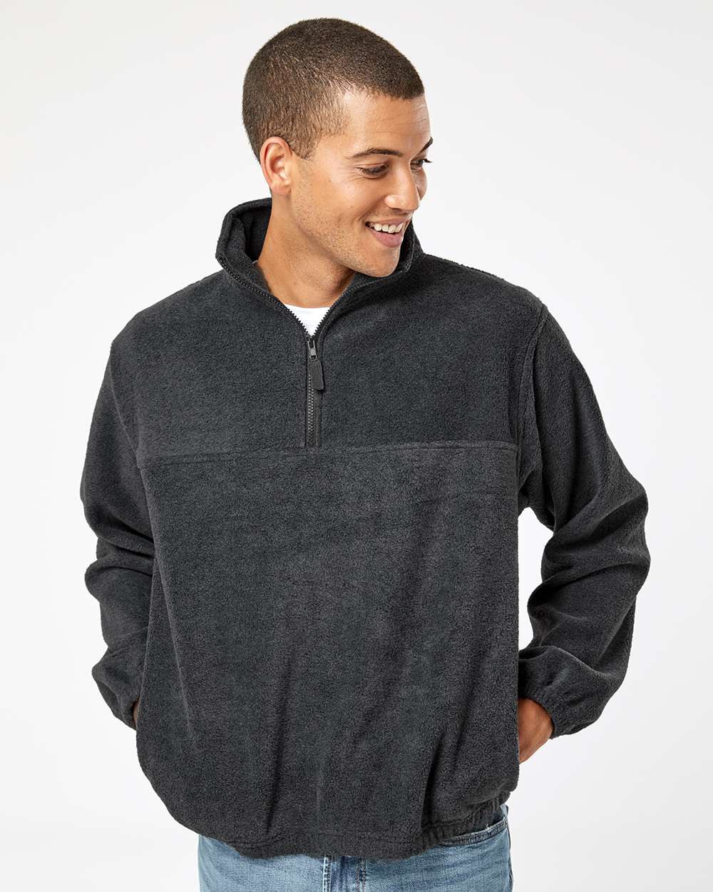 Men's Polar Fleece Quarter-Zip Pullover