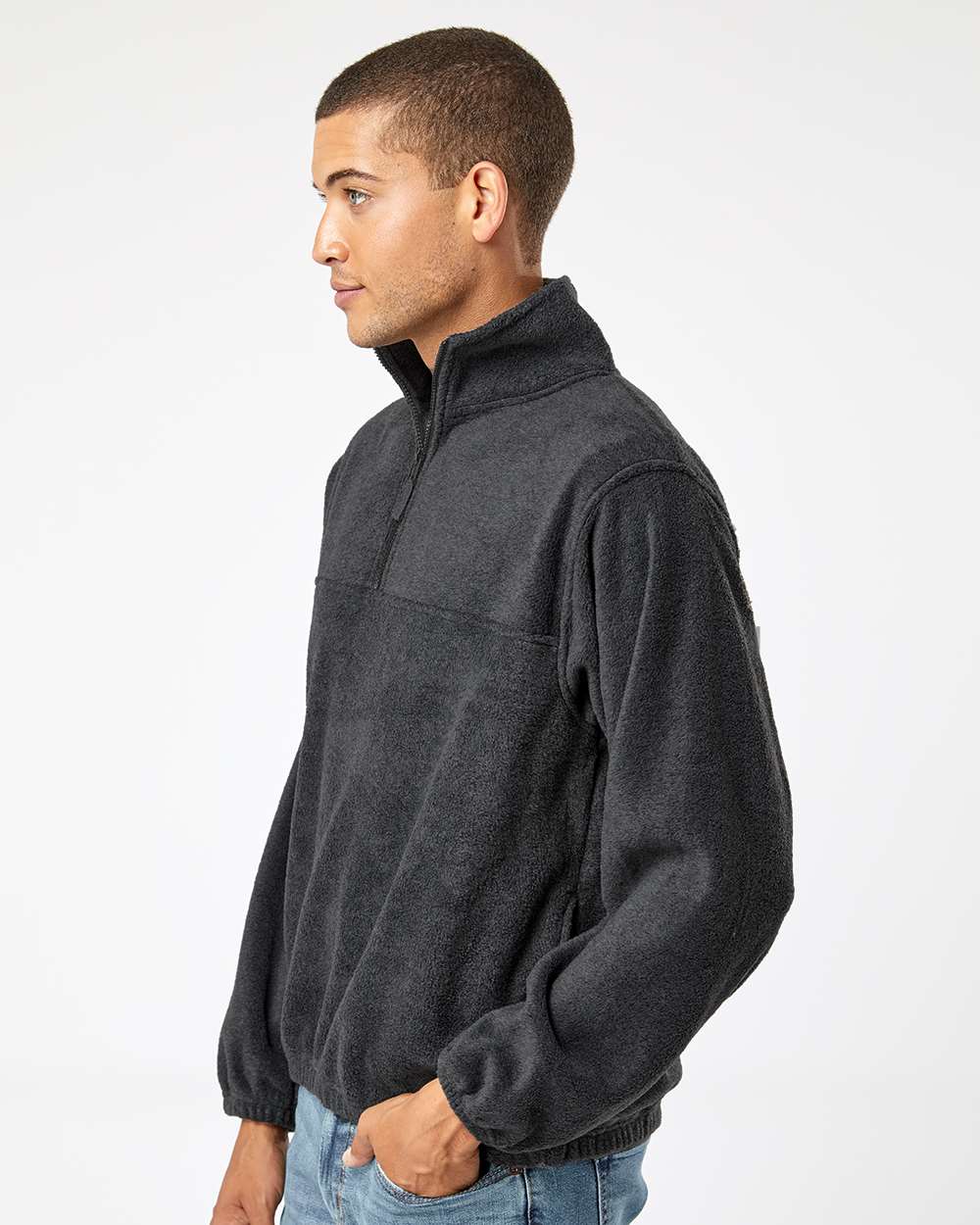 Men's Polar Fleece Quarter-Zip Pullover
